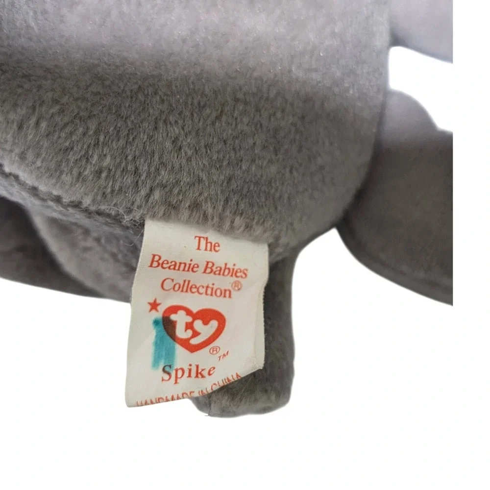 Ty Spike the Rhino Beanie Babies Set Unisex Small‎ Grey  Plush Toy